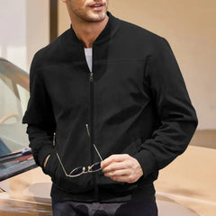 Men’s Suede-Touch Bomber Jacket