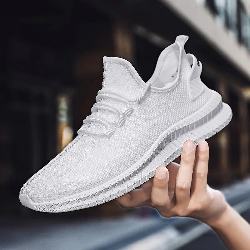 Men’s Mesh Lace-Up Running Trainers
