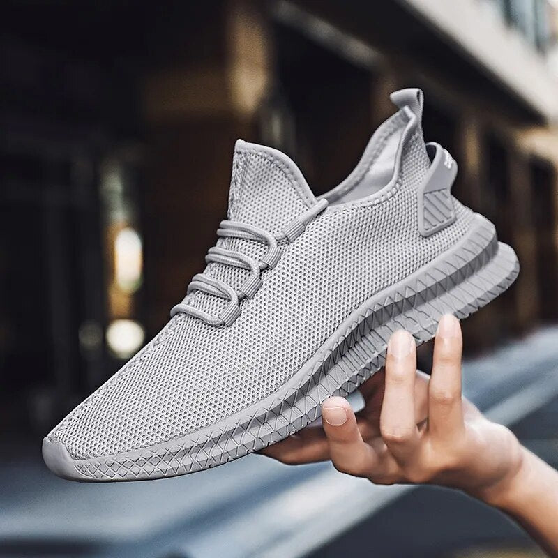 Men’s Mesh Lace-Up Running Trainers