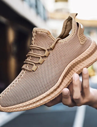 Men’s Mesh Lace-Up Running Trainers