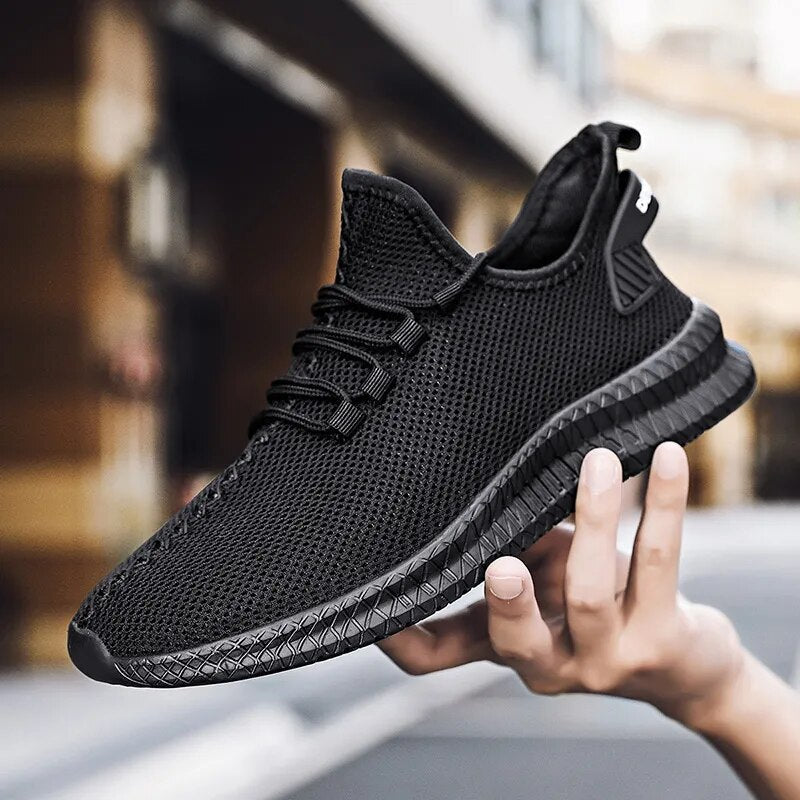 Men’s Mesh Lace-Up Running Trainers