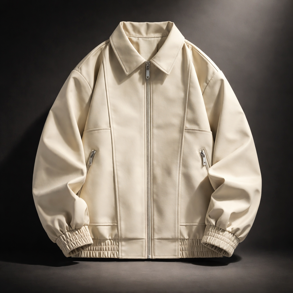 Men’s Oversized Suede-Look Bomber Jacket