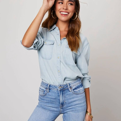 Women’s Long-Sleeve Denim Shirt
