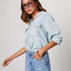 Women’s Long-Sleeve Denim Shirt