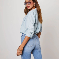 Women’s Long-Sleeve Denim Shirt