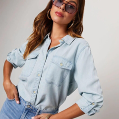 Women’s Long-Sleeve Denim Shirt