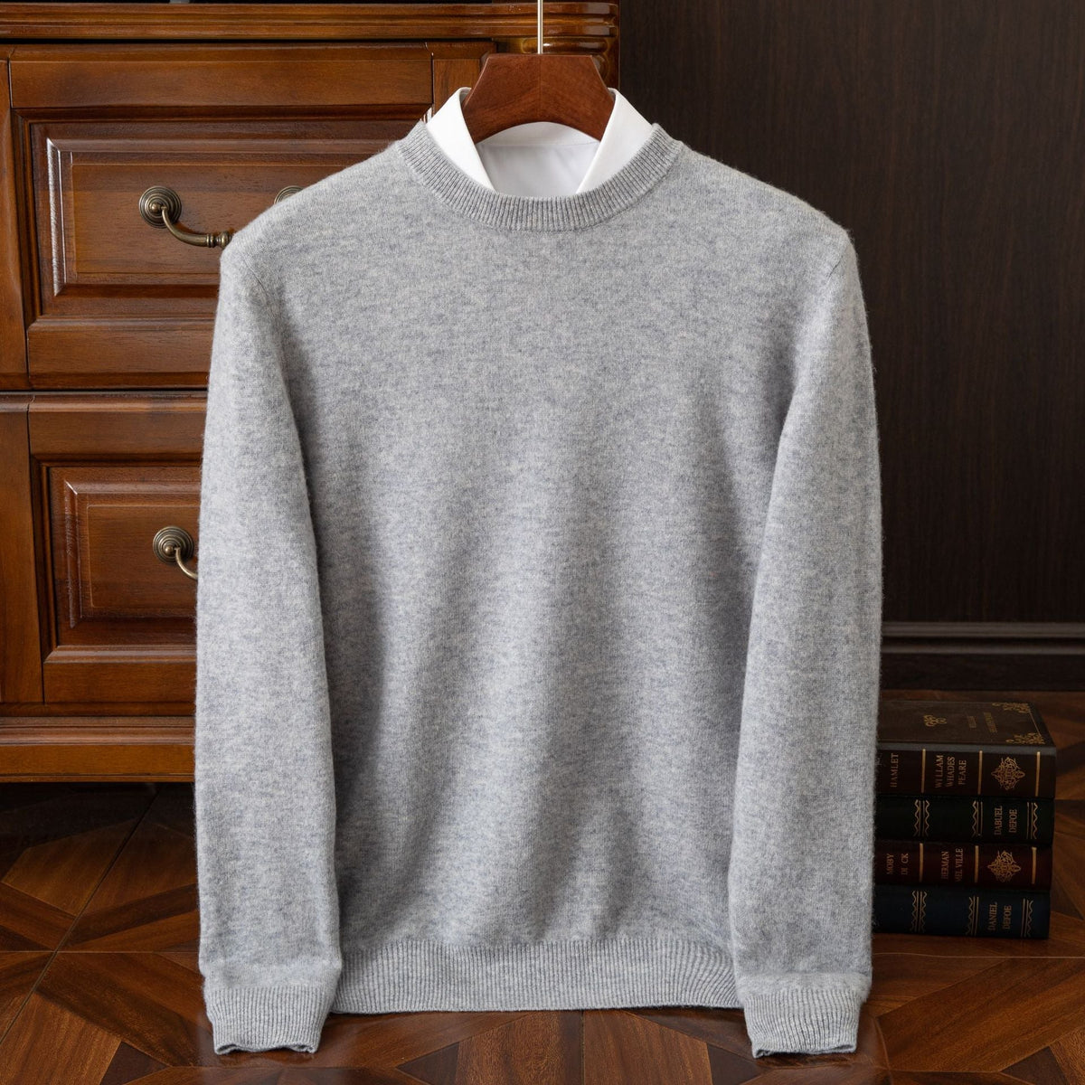 Men's Redmond Fine Knit Jumper - Grey