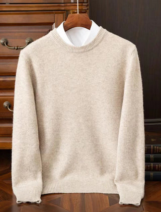 Men's Redmond Fine Knit Jumper - Cream