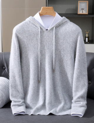 Valencia Soft Knit Men's Hoodie - Grey