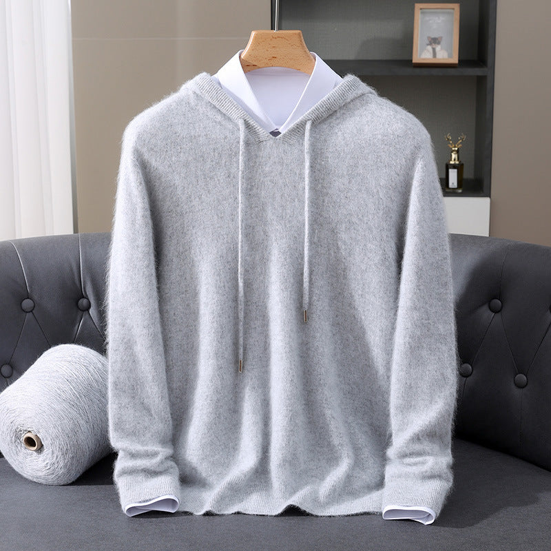 Valencia Soft Knit Men's Hoodie - Grey