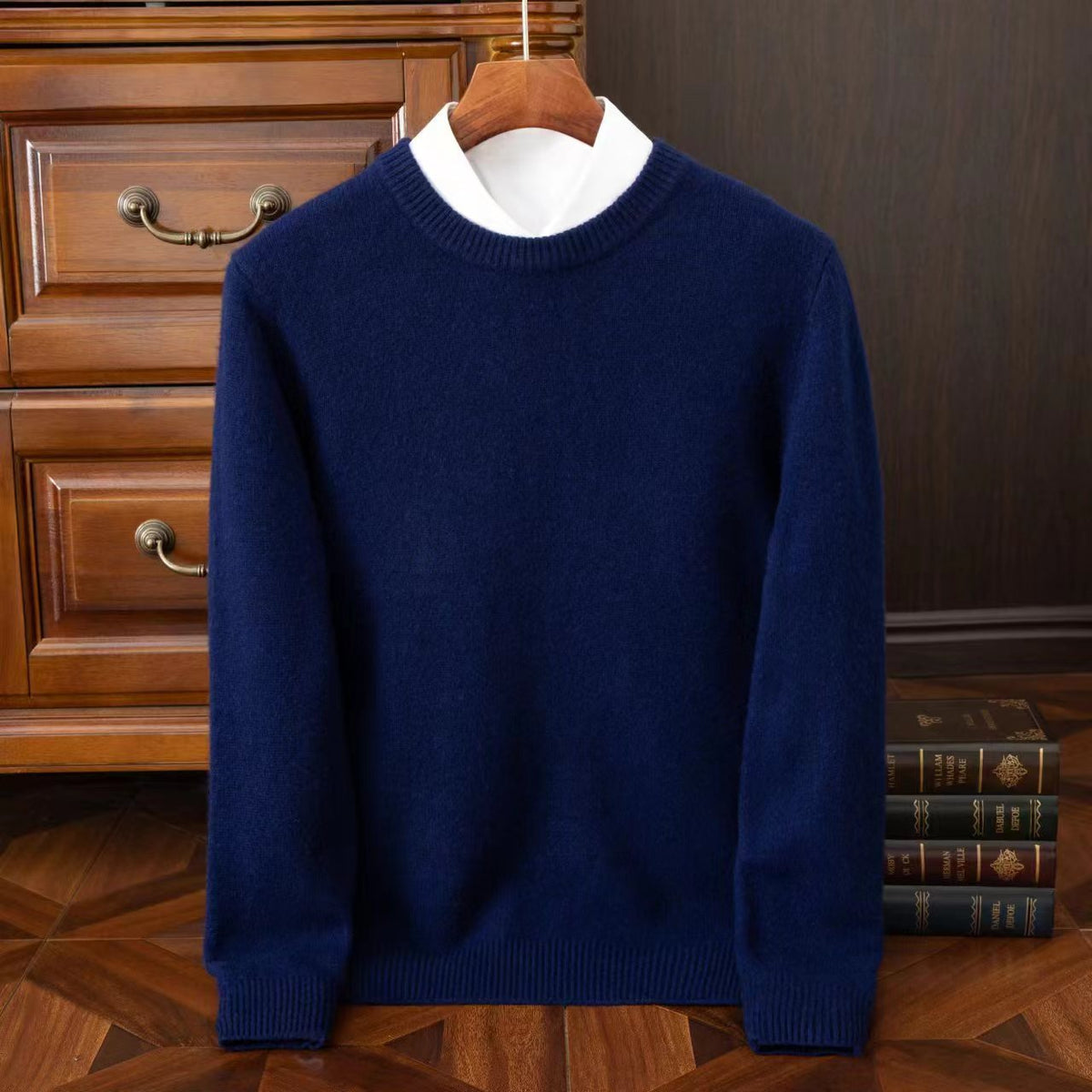 Men's Redmond Fine Knit Jumper - Navy