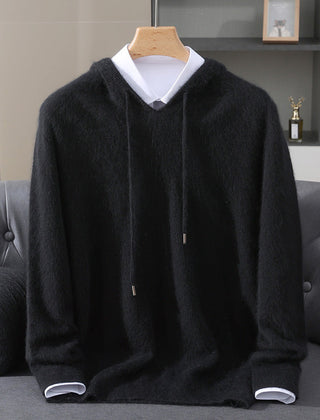 Valencia Soft Knit Men's Hoodie - Black