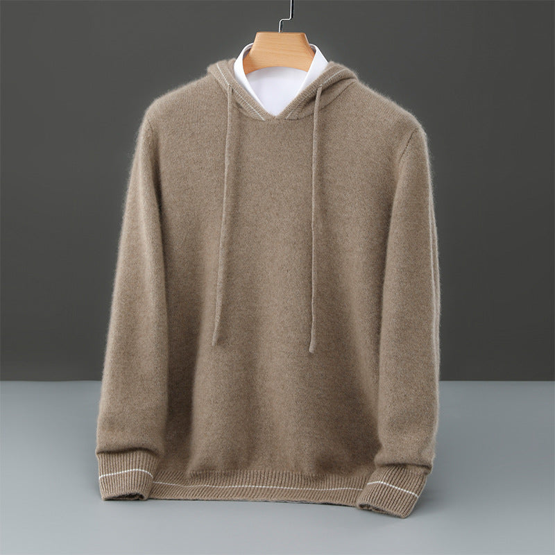 Elysian Soft Knit Cloud Men's Hoodie - Camel