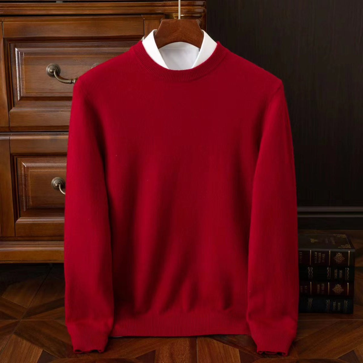 Men's Redmond Fine Knit Jumper - Red