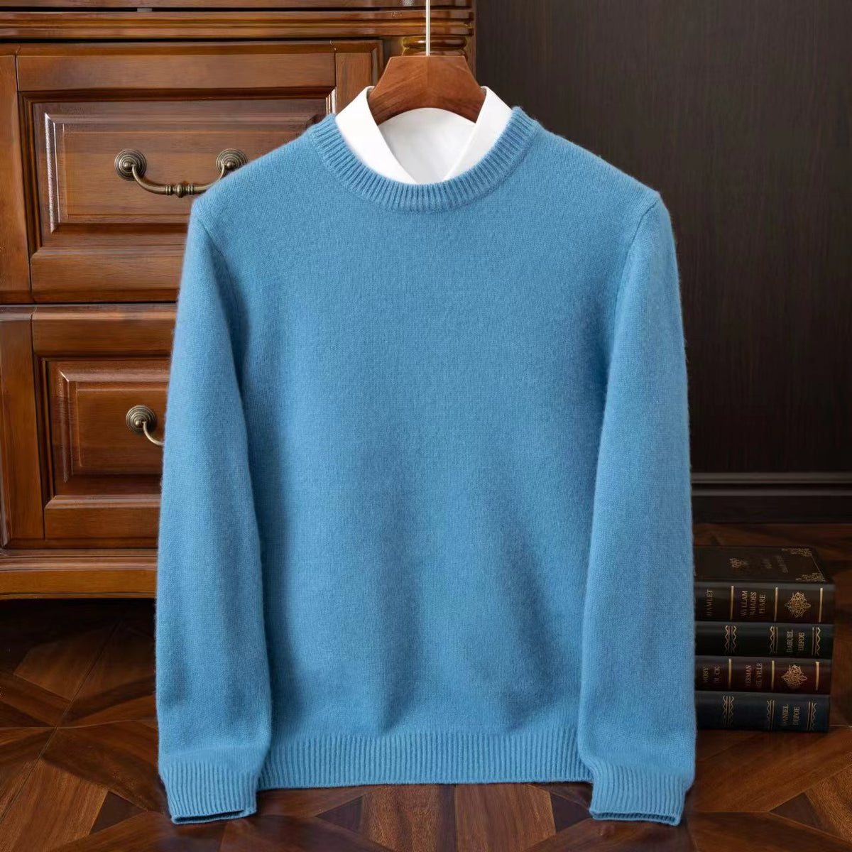 Men's Redmond Fine Knit Jumper - Blue