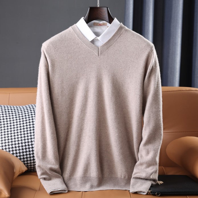 Vienna Soft Knit Men's Sweater - Beige