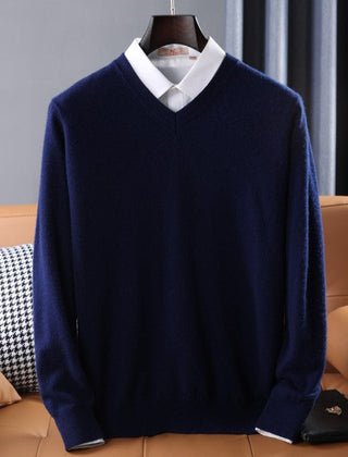 Vienna Soft Knit Men's Sweater - Navy