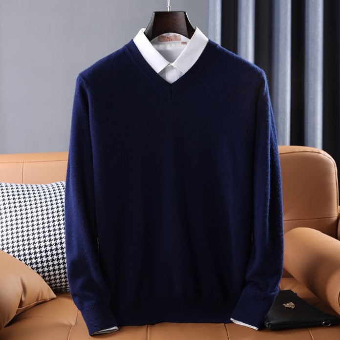Vienna Soft Knit Men's Sweater - Navy