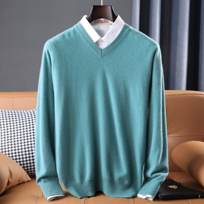 Vienna Soft Knit Men's Sweater - Teal