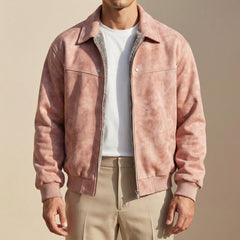 Jacob Leather Men's Jacket - Pink