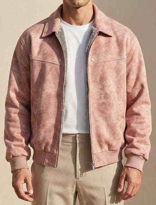 Jacob Leather Men's Jacket - Pink