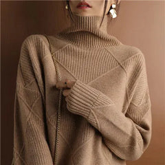 Women's Isla Ribbed Turtleneck Jumper - detail image 8