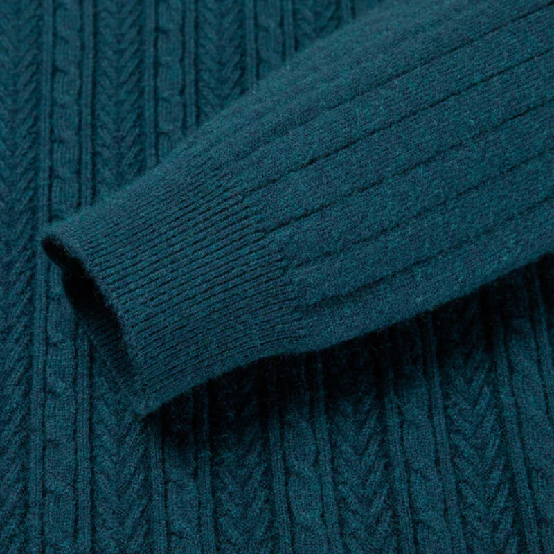 Cortina Knitted Wool Men's Sweater - detail image 5