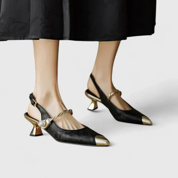Women’s Kitten-Heel Slingback Pumps