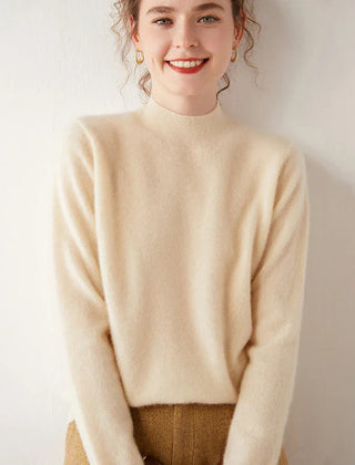 Livia Soft Knit Women's Sweater - Cream