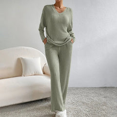 Women’s Ribbed Knit Lounge Set