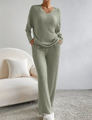 Women’s Ribbed Knit Lounge Set