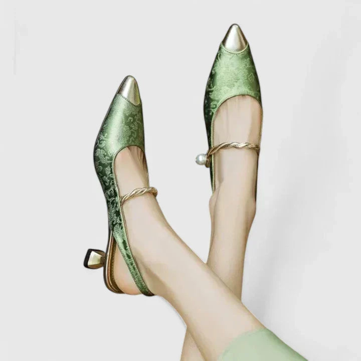 Women’s Kitten-Heel Slingback Pumps