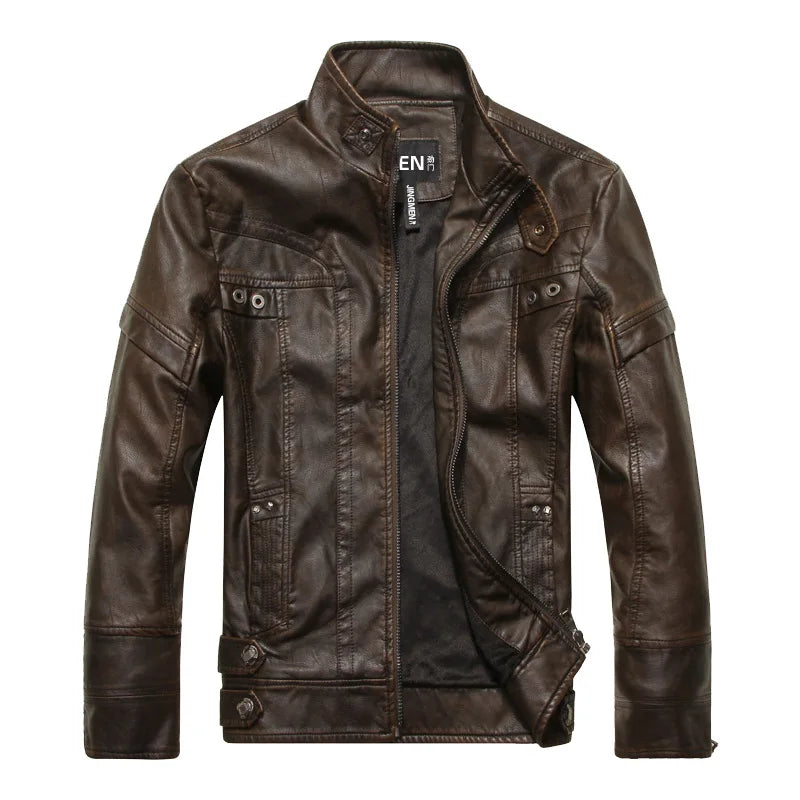 Granite Ridge Leather Men's Jacket - Vintage Tan