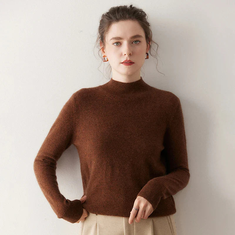 Livia Soft Knit Women's Sweater - Brown
