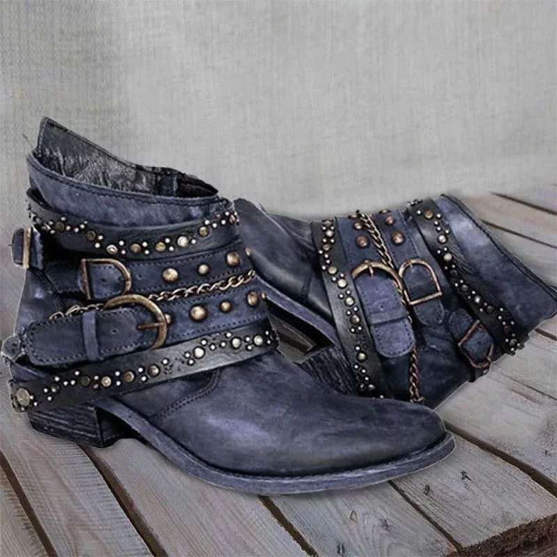 Women’s Vintage Western Ankle Boots