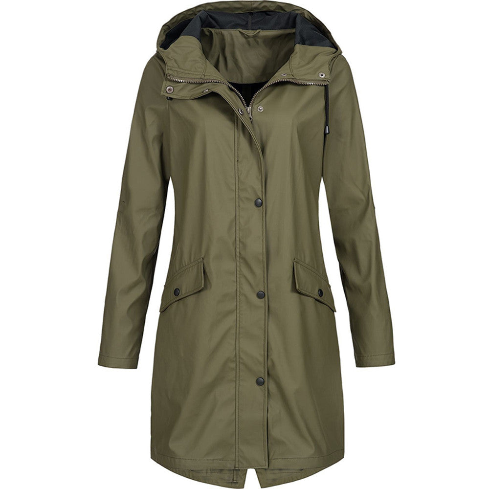 Women’s Hooded Long Jacket