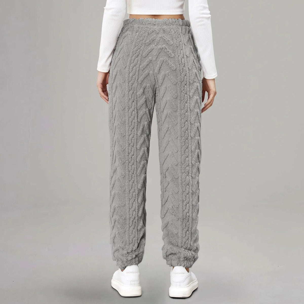 Women’s Patterned Cotton Drawstring Joggers