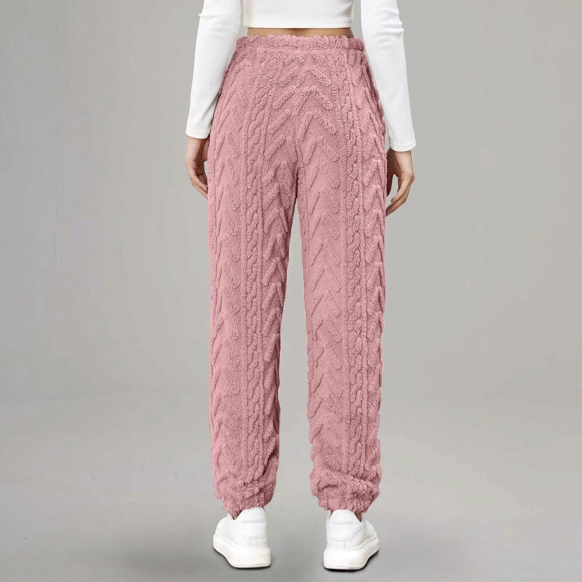 Women’s Patterned Cotton Drawstring Joggers