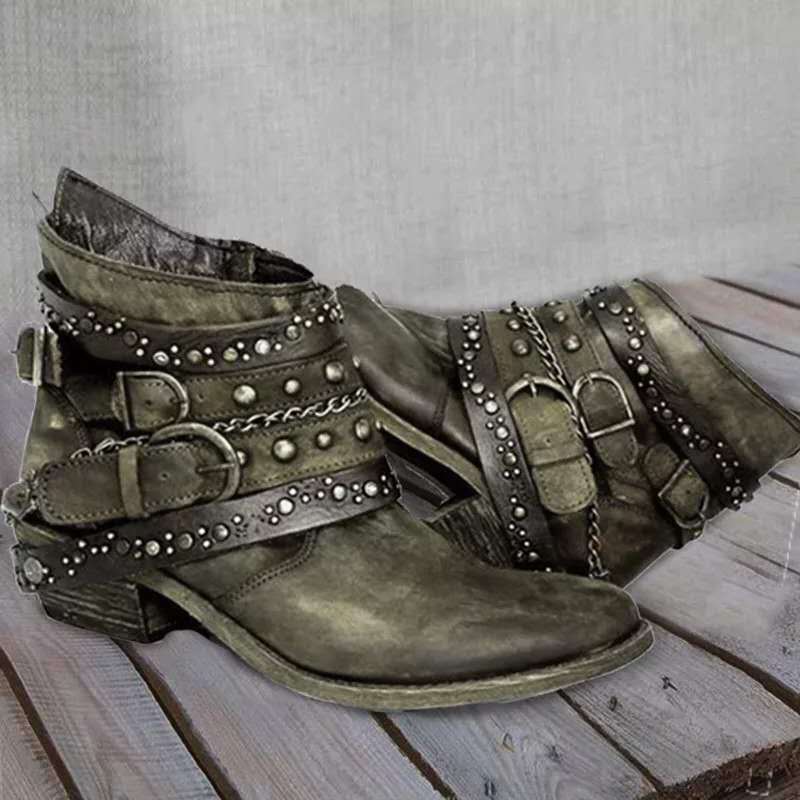 Women’s Vintage Western Ankle Boots