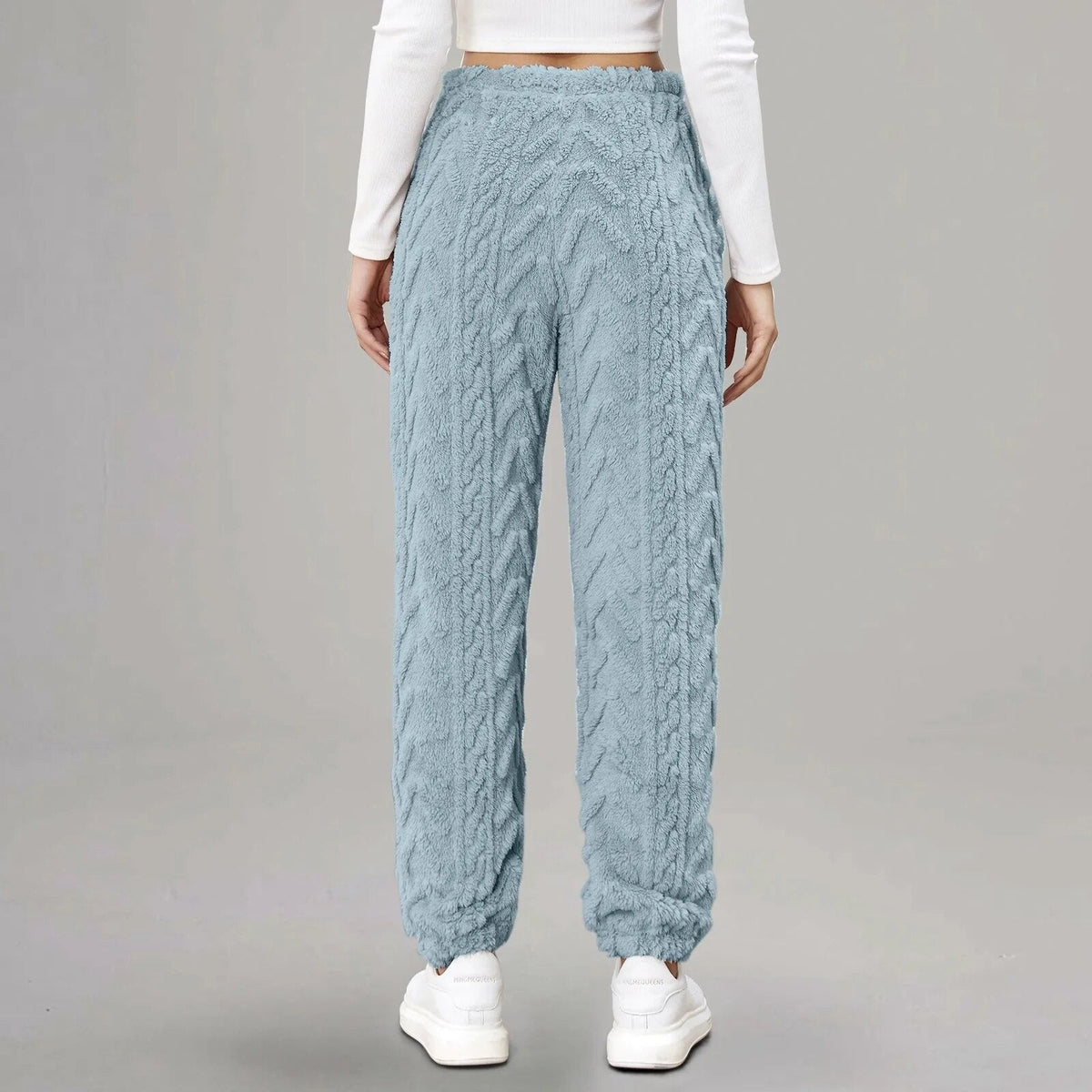 Women’s Patterned Cotton Drawstring Joggers