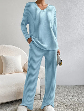 Women’s Ribbed Knit Lounge Set