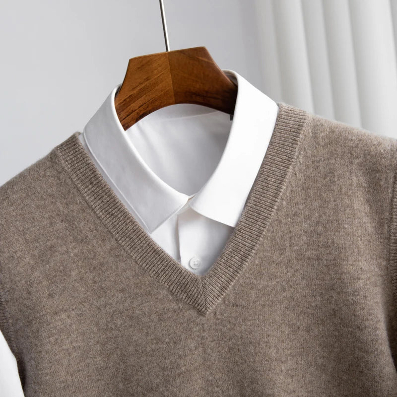 Bellagio Fine Knit Men's Sweater Vest - detail image 8