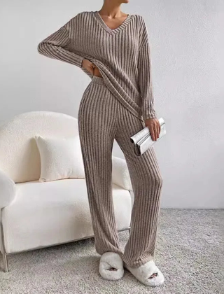 Women’s Ribbed Knit Lounge Set