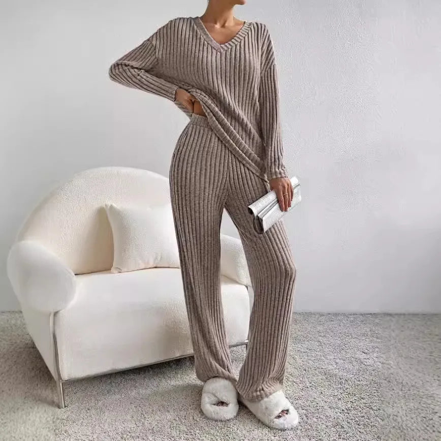 Women’s Ribbed Knit Lounge Set