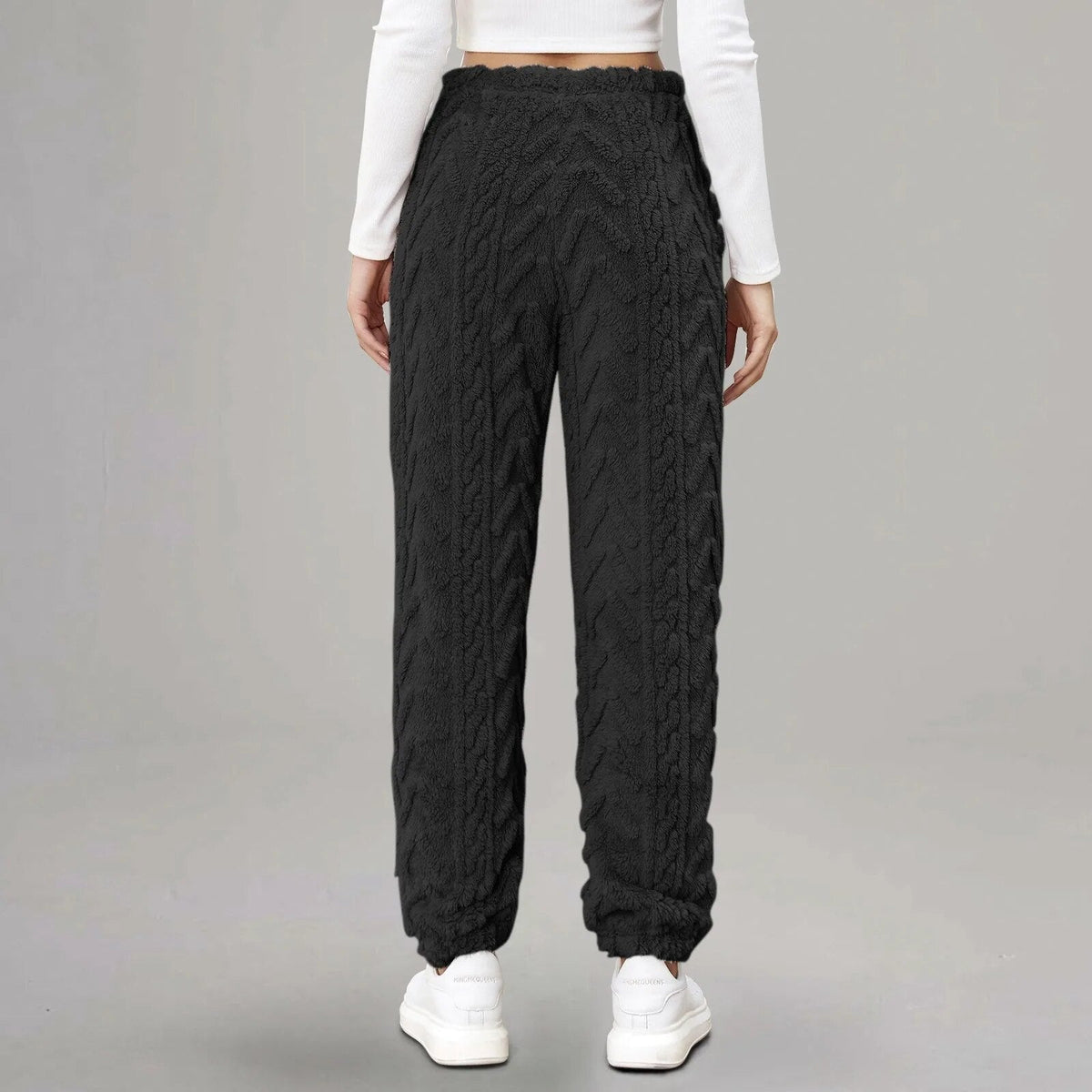 Women’s Patterned Cotton Drawstring Joggers