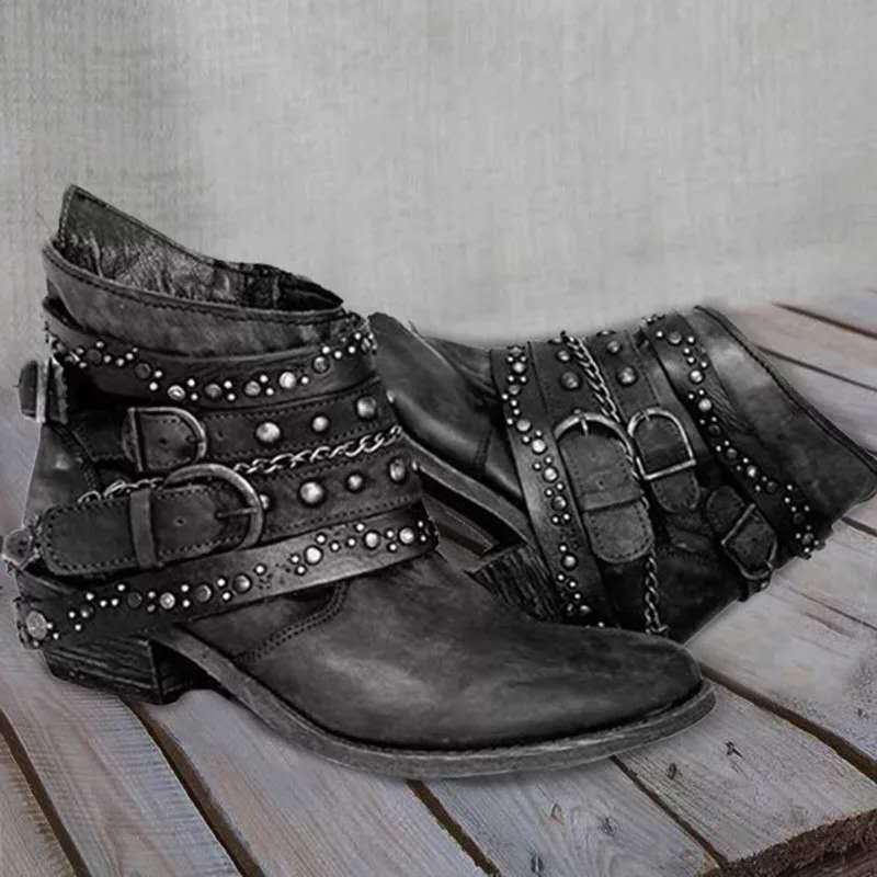 Women’s Vintage Western Ankle Boots