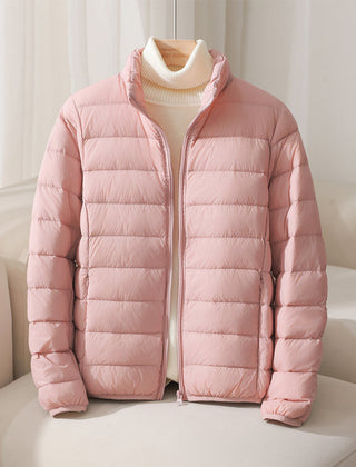 Elara Quilted Women's Puffer Jacket - Pink
