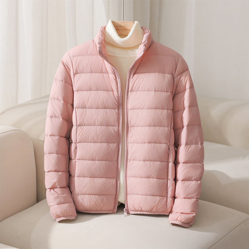 Elara Quilted Women's Puffer Jacket - Pink