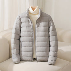 Elara Quilted Women's Puffer Jacket - Grey