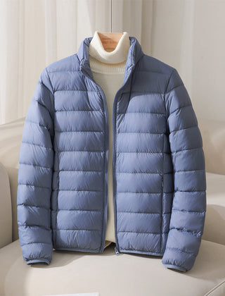 Elara Quilted Women's Puffer Jacket - Blue
